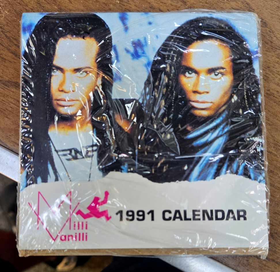 Milli Vanilli Club Calendar New Sealed 1991 0