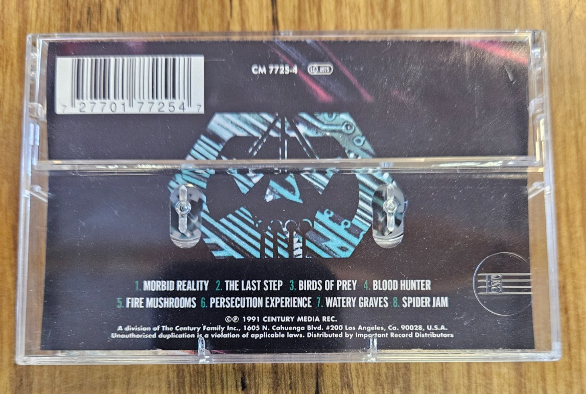 HEXX "MORBID REALITY" USED 1991 CASSETTE CENTURY MEDIA RECORDS RELEASE VG+ VG+1