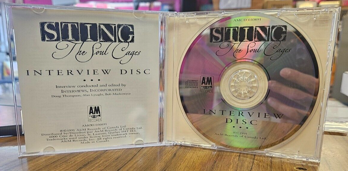 Sting "The Soul Cages Interveiw Disc" Used CD VG+2