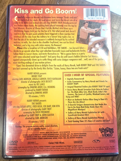 Something Weird Video  Booby Trap  And The Takers Special Edition  Used VG+ DVD1