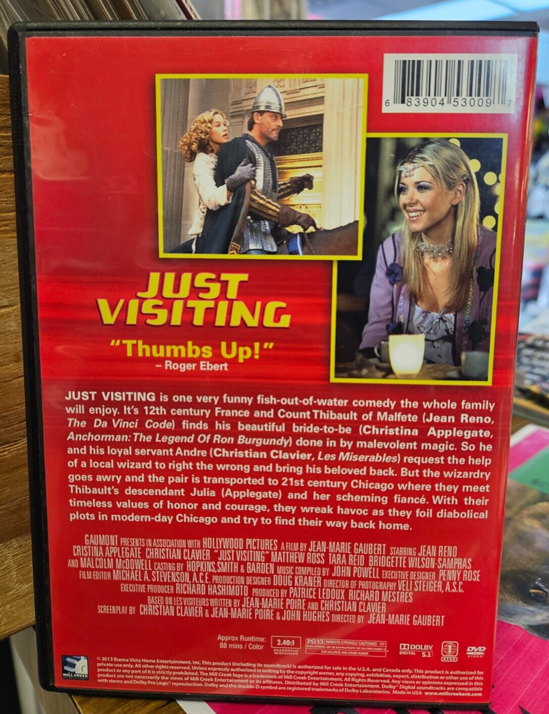 JUST VISTING Used DVD VG+ RARE Movie Reno, Applegate, Clavier1