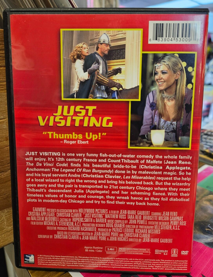 JUST VISTING Used DVD VG+ RARE Movie Reno, Applegate, Clavier1