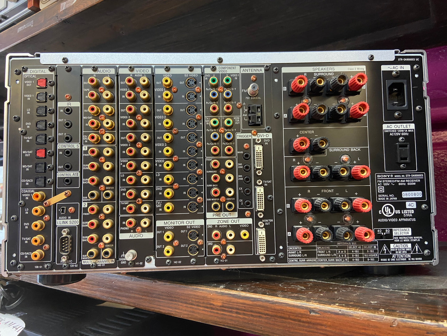 Sony STR-DA9000ES AV receiver
